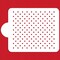 Mini Polka Dot Cake Stencil | C206 by Designer Stencils | Cake Decorating Tools | Baking Stencils for Royal Icing, Airbrush, Dusting Powder | Reusable Plastic Food Grade Stencil for Cakes | Easy to Use & Clean Cake Stencil
